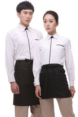 백색 검정라인 긴팔셔츠(스판원단,공용) YU22BB